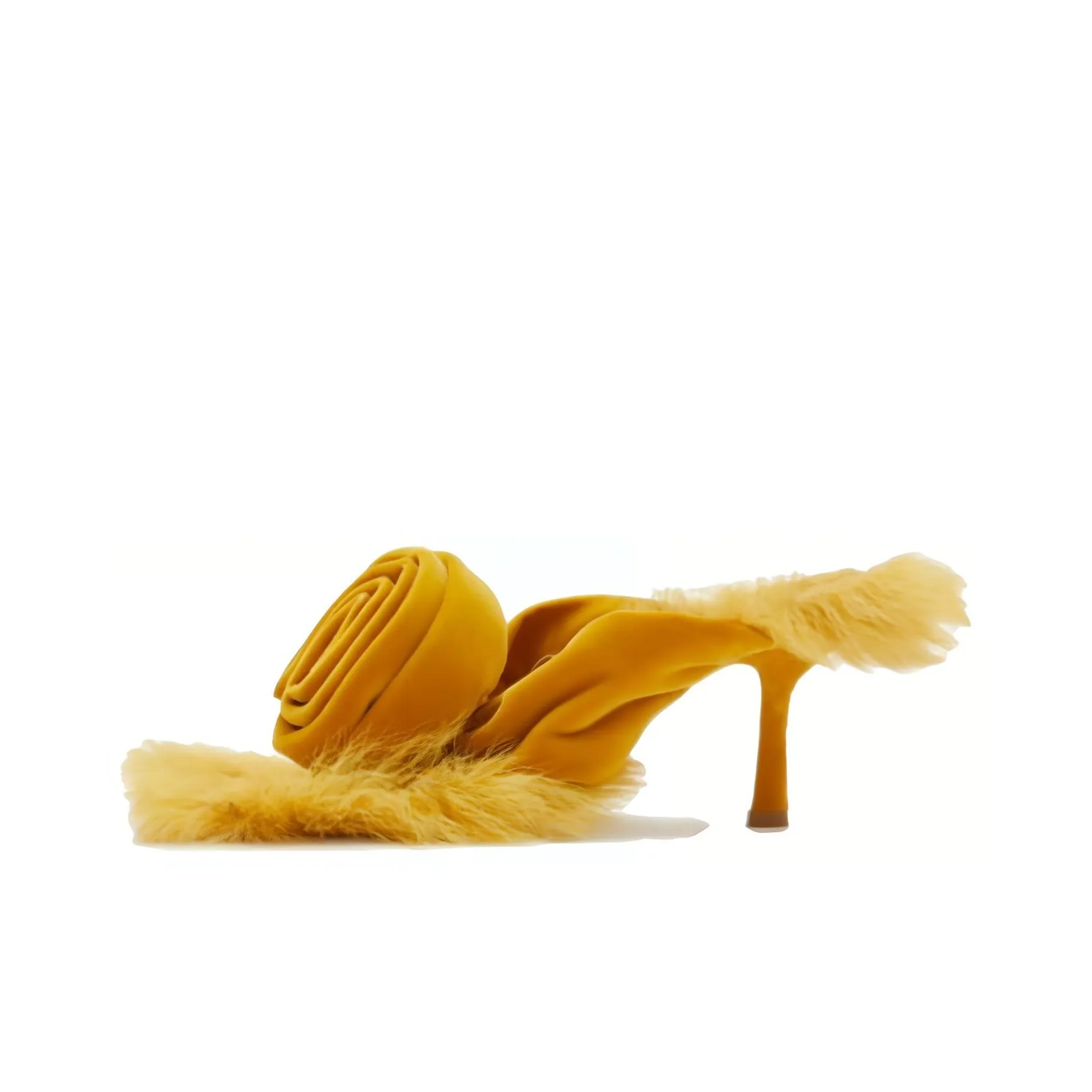 Burberry Floral-appliqué Velvet Sandals