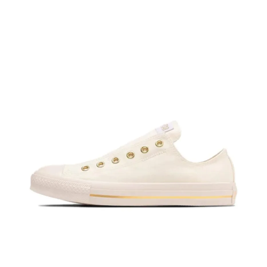 Converse All Star Slip Ⅲ Low Top Canvas Shoes Unisex White Yellow Japan Version