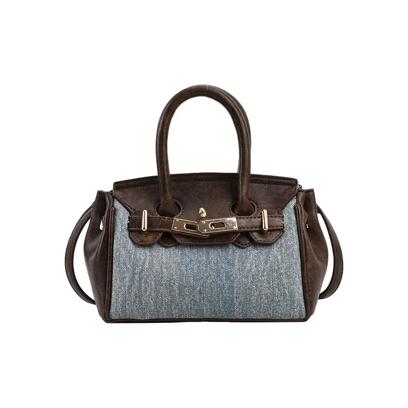 JANE KLAIN ПУ (полиуретан) + ткань сумка через плечо сумка на плечо стандартная женская светло-синий темно-синий