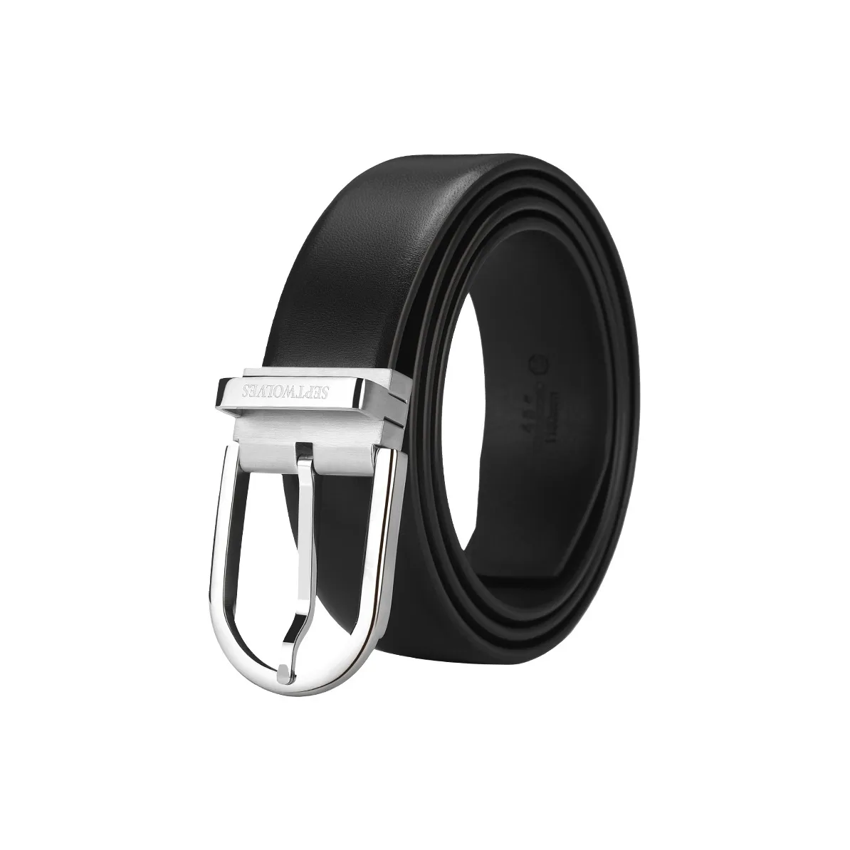 SEPTWOLVES Бизнес Шпилька Ремни из натуральной кожи Мужской