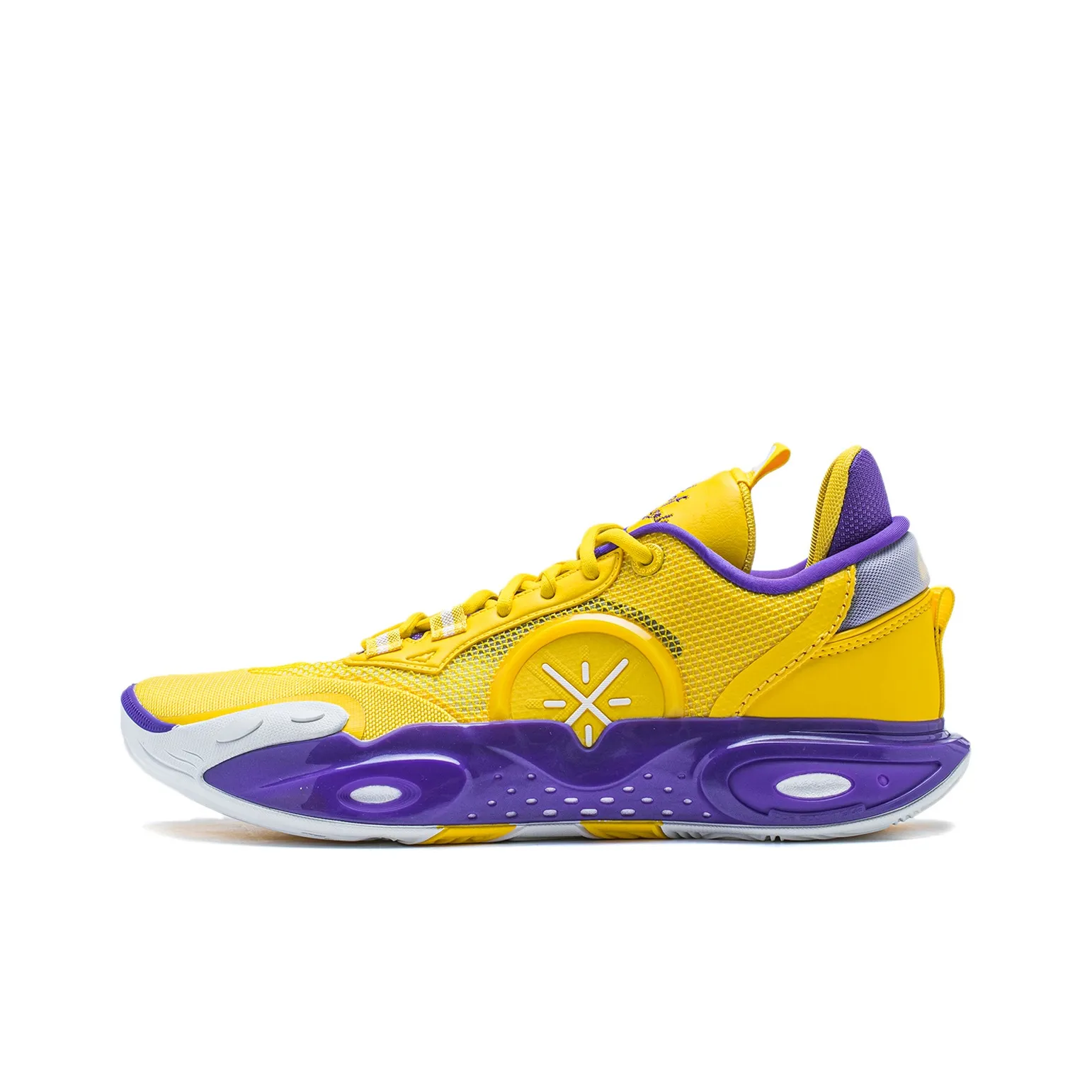 LiNing WADE ALLCITY 12 Anti Slip And Wear Resistant Support Lightweight Rebound Basketball Shoes Men
s Yellow Purple