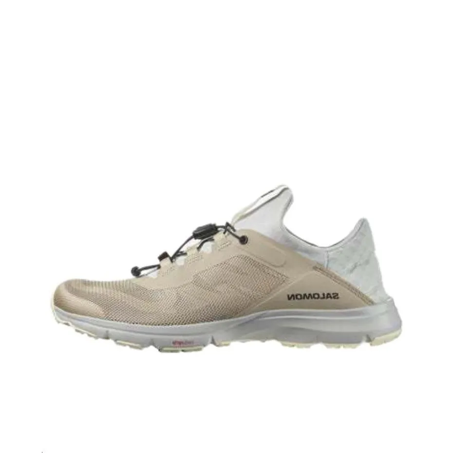 SALOMON Amphib Bold 2.0 Slip Resistant Low Top Running Shoes Women's Light Yellow Gray