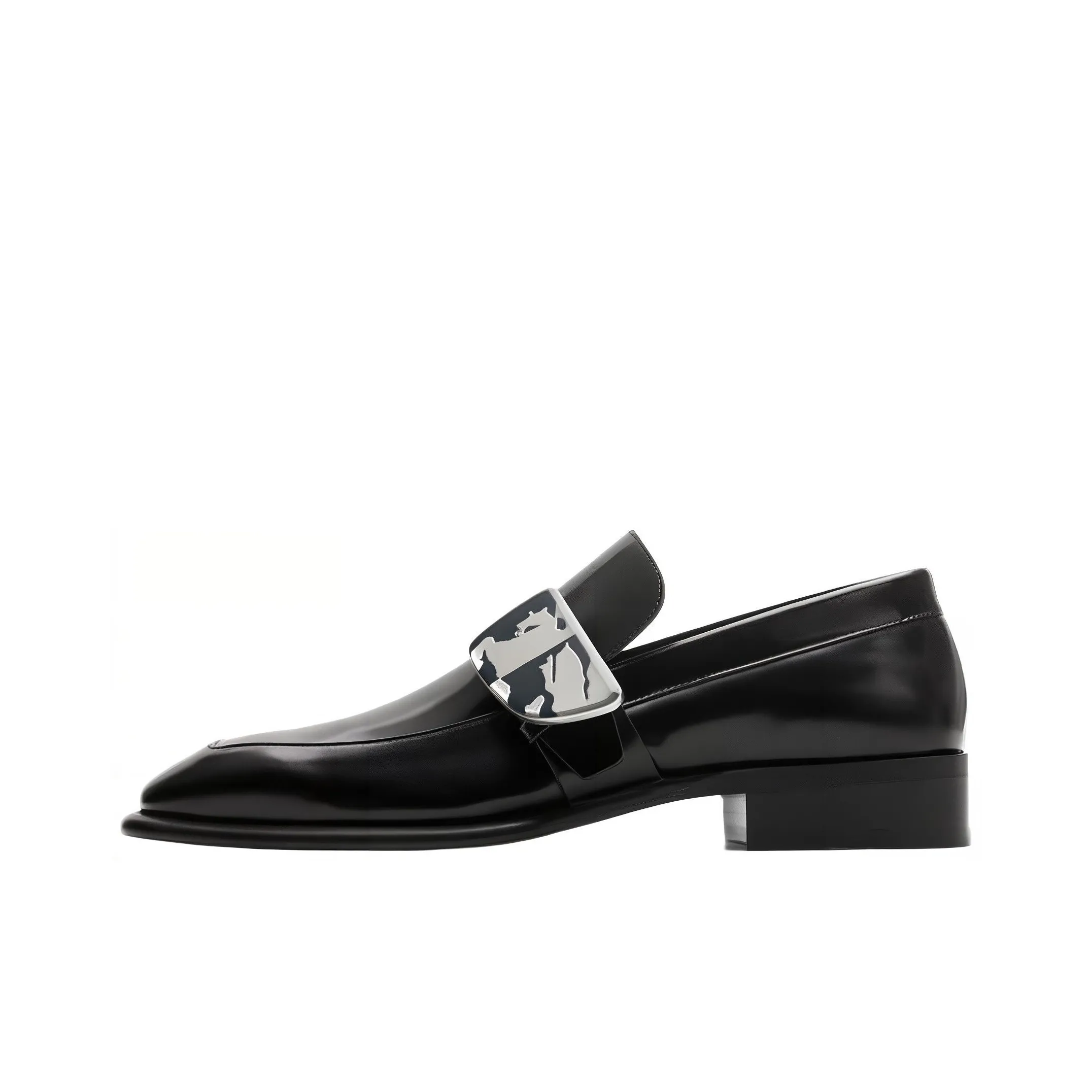 Burberry Shield Leather Loafers