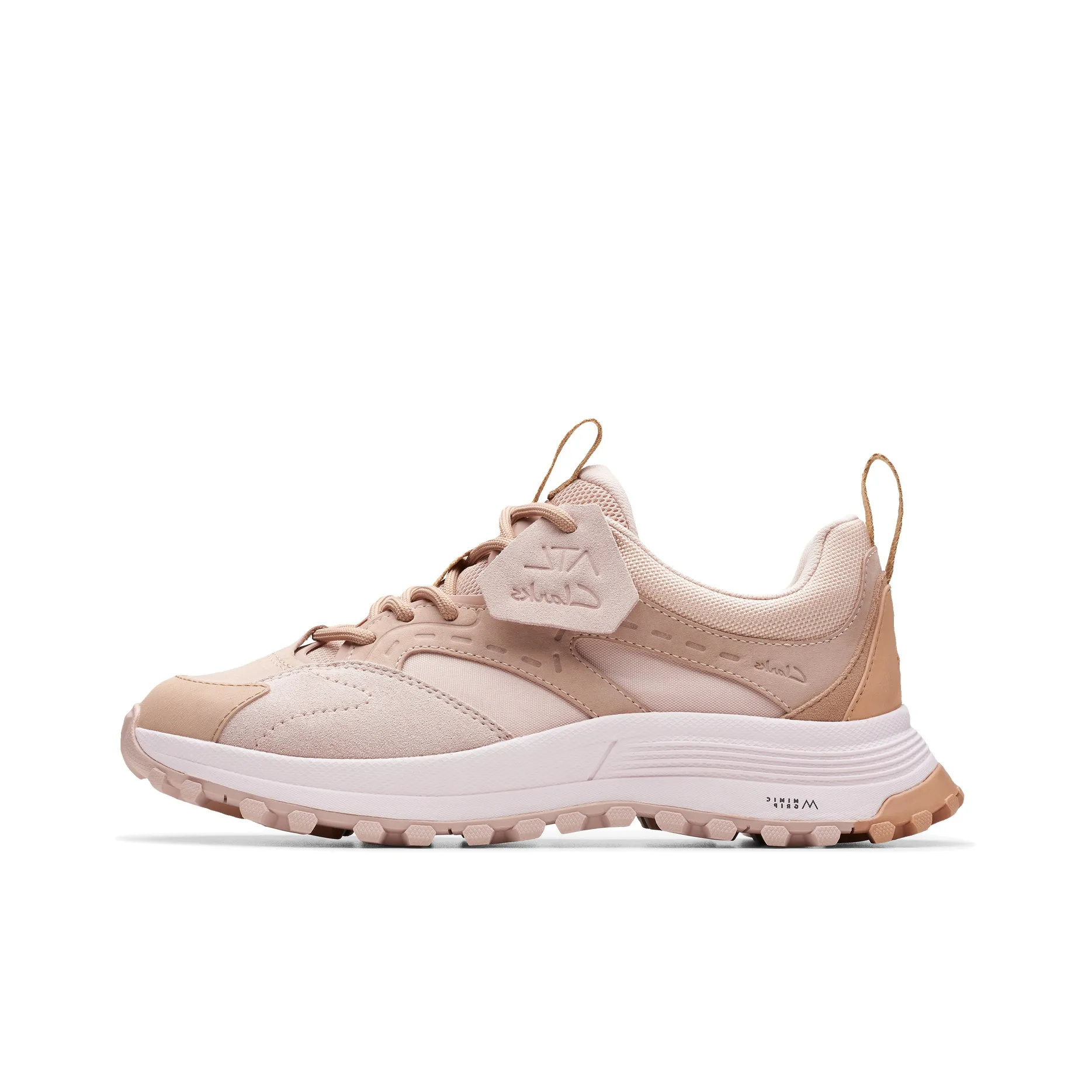 Clarks Breathable Low Top Outdoor Shoes Women's Pink