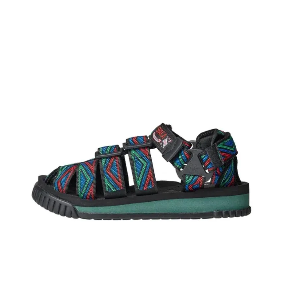 SHAKA Hiker Hook and Loop Beach Sandals Unisex Blue