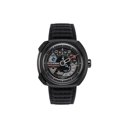SEVENFRIDAY Автоматический Механический Movement Унисекс Часы 44,3мм*49,7мм*15мм Черные