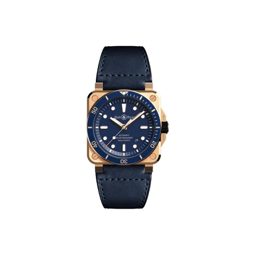 BELL & ROSS Автоматический Механический Movement Мужские Часы 42mm*42mm*12,05mm Синий