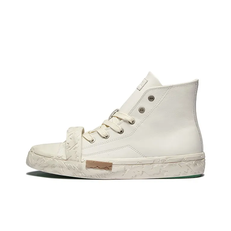 WCBL Нет Trend Slip-resistant Abrasion-resistant Увеличивающее высоту покрытие High Top Casual Unisex Linen White