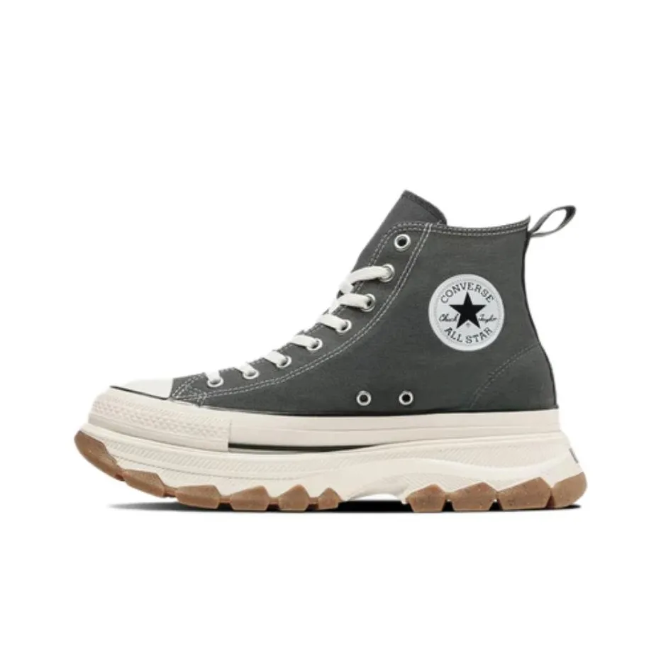 Converse All Star Trekwave Anti Slip Wear Resistant High Top Canvas Shoes Unisex Gray White Japan Version