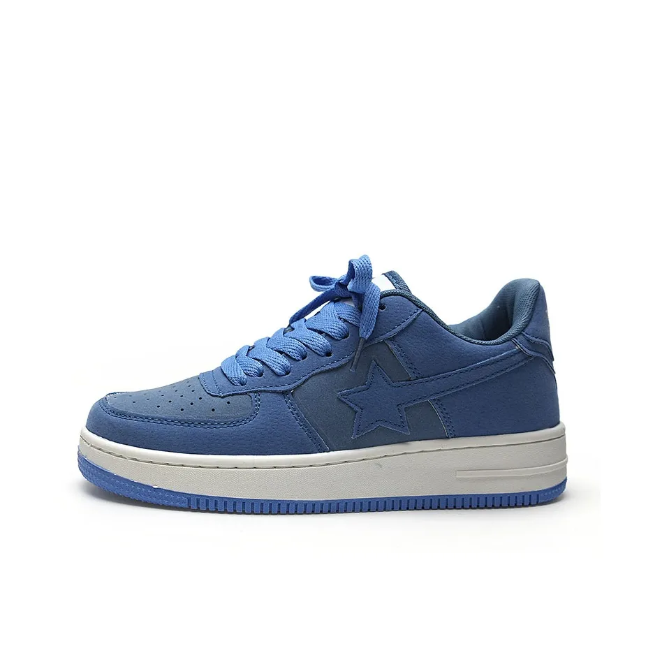 STUR YSN Wear resistant And Lightweight Low Top Skateboard Shoes Unisex Blue