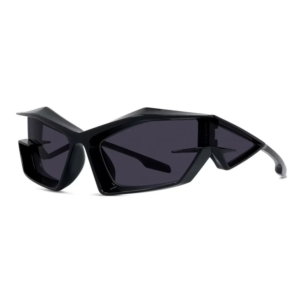 Givenchy Injection Molded Irregular Shape Sunglasses Women's Black