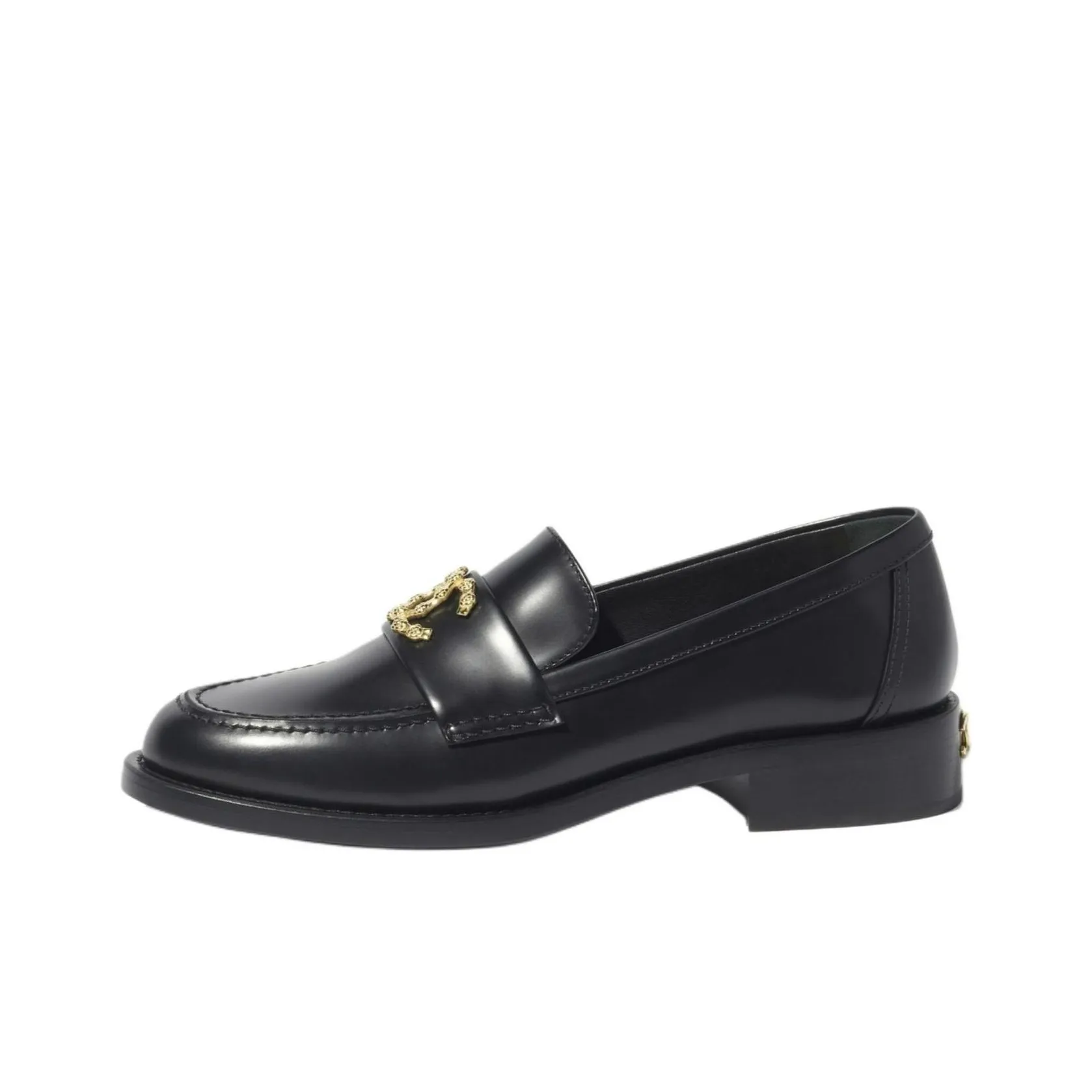 CHANEL Loafers 3cm Women's Black