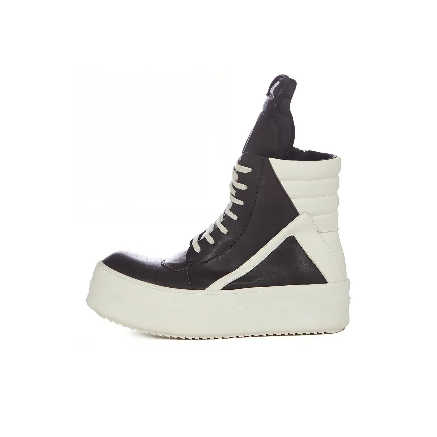 RICK OWENS Mega Bumper Geobasket Black Milk