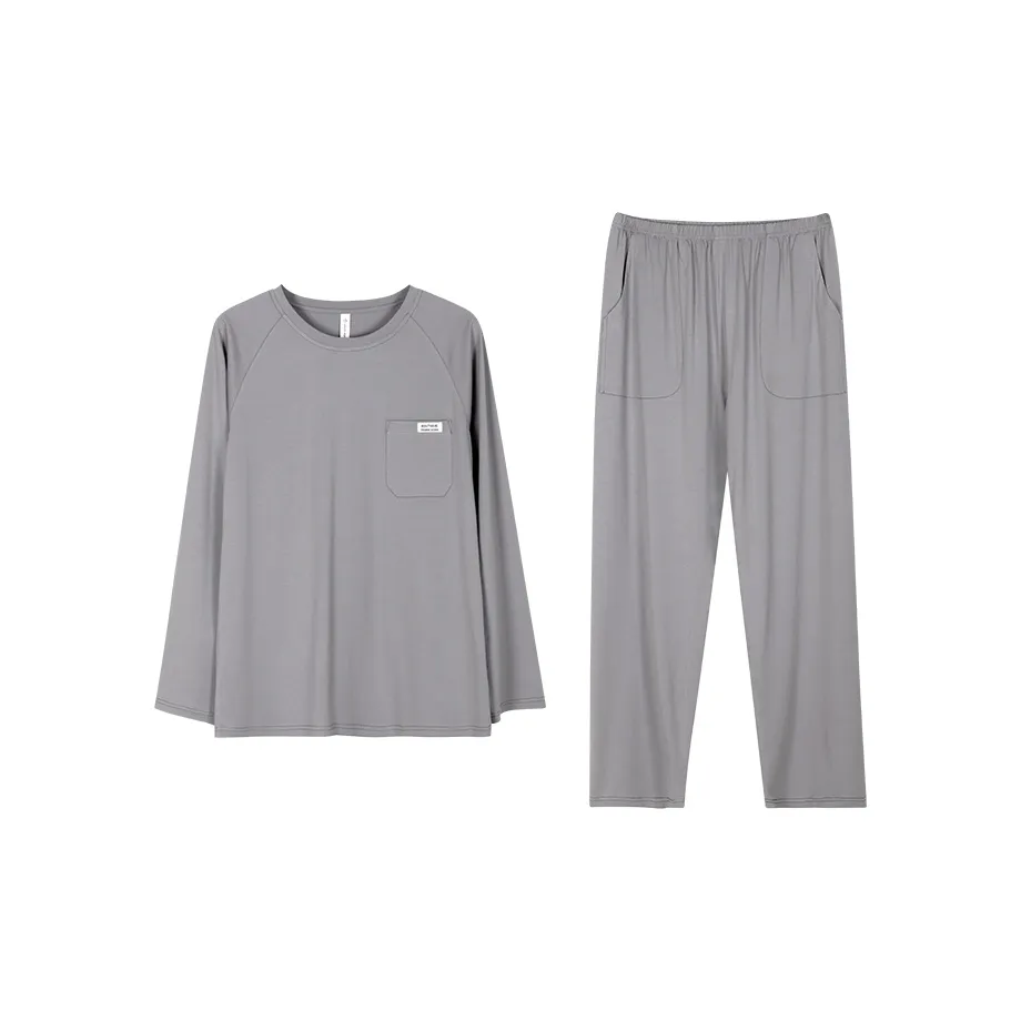 Follow The United States Пижамный комплект Мужской Серебряный Морозный Серый