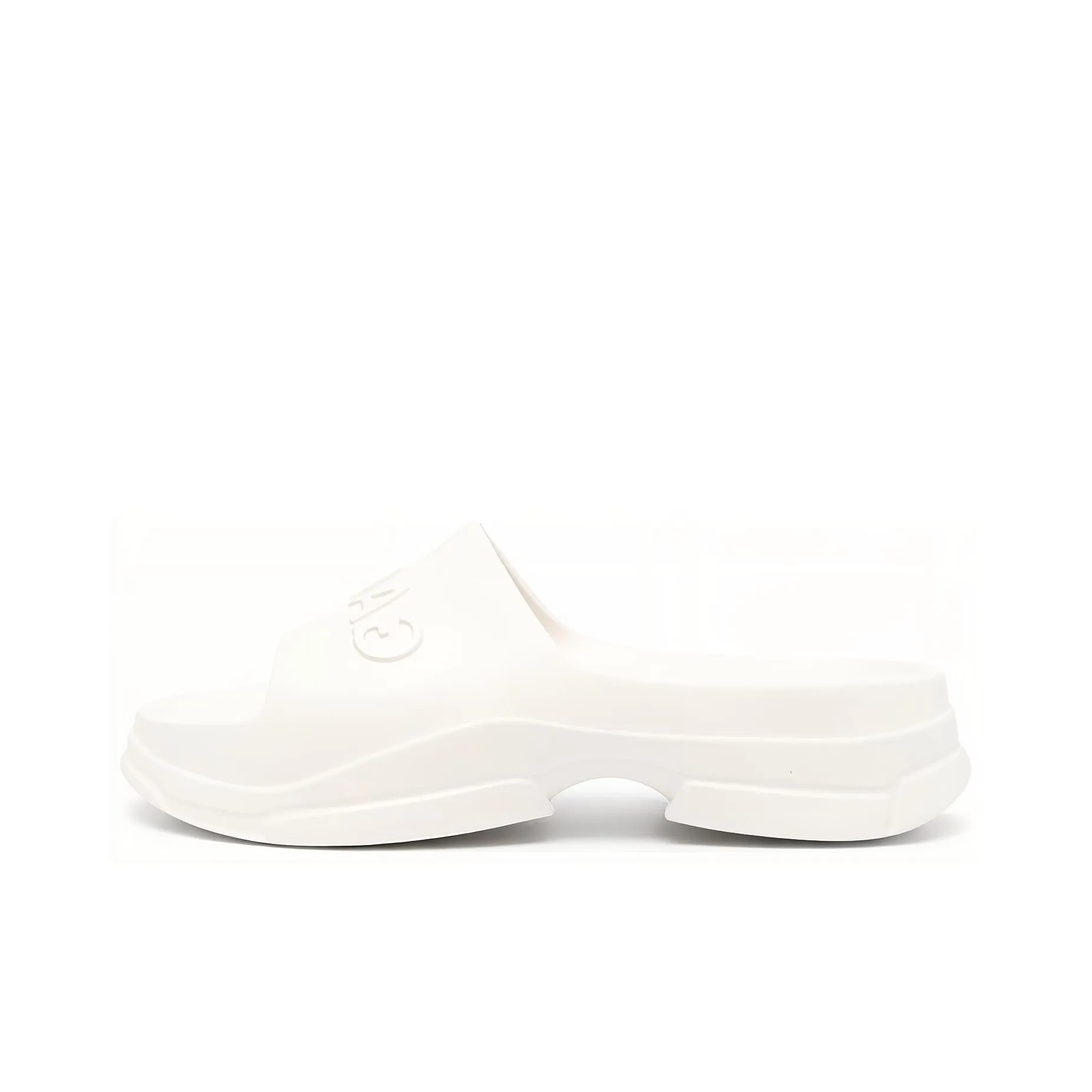 GANNI Embossed-logo Slide Sandals