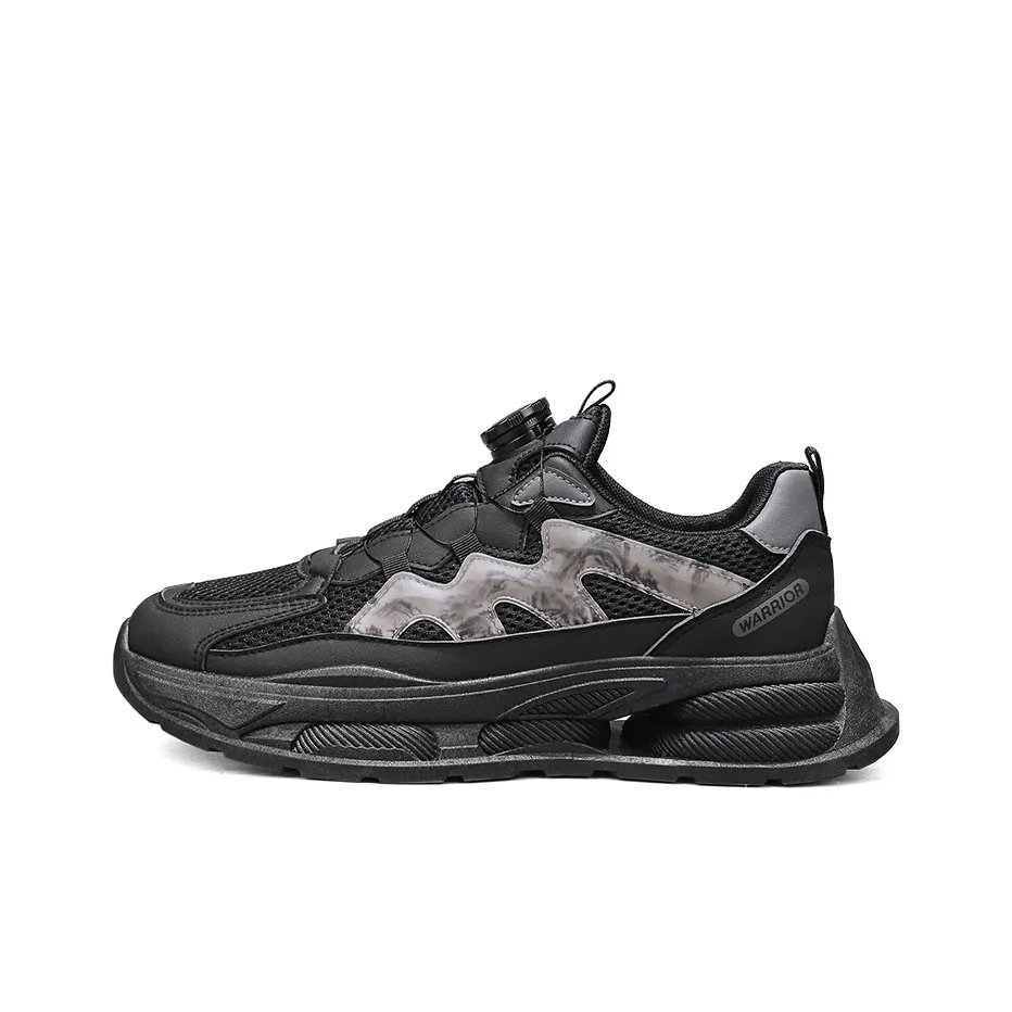 Warrior массивные кроссовки Low Top черные серые мужские