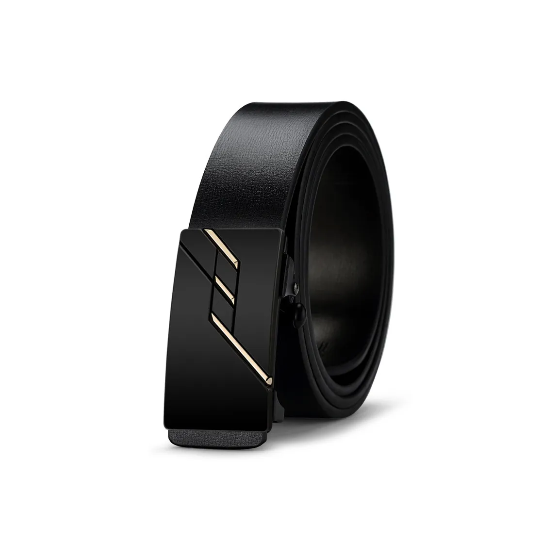 NIUMJ Автоматическая застежка Нет кнопки Inside Бизнес ремень Бизнес Костюм брюки ремень ремень из коровьей кожи мужской 3,3 см