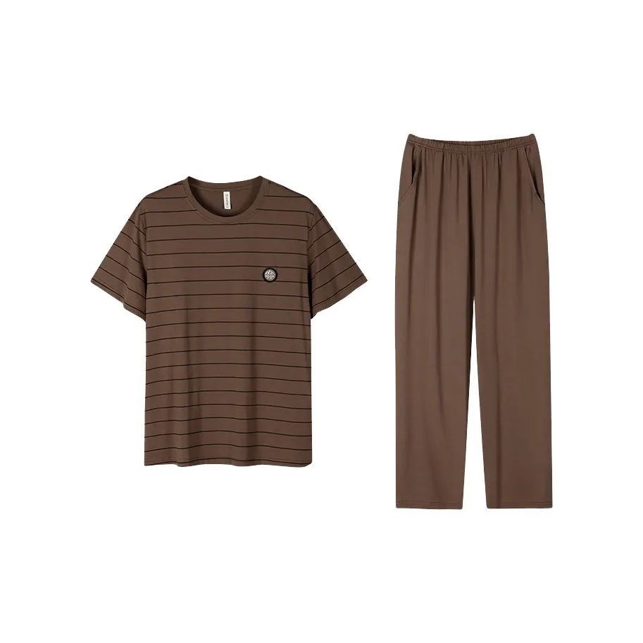 Follow The United States Pajama Set Men's Rustic Brown