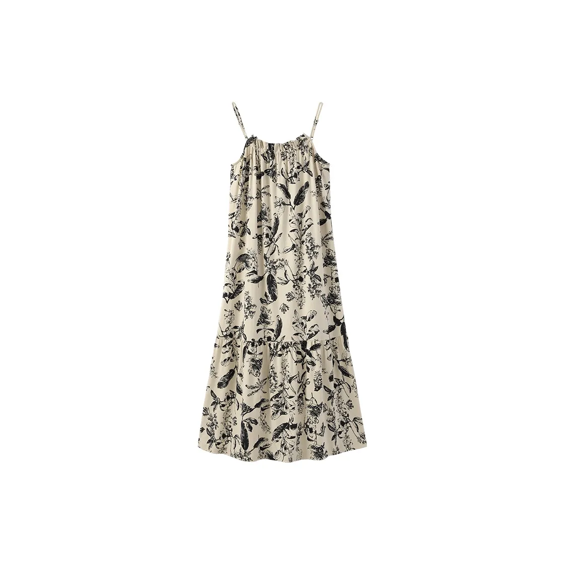 Aannsfam Nightgown Women's Cream Apricot Yellow