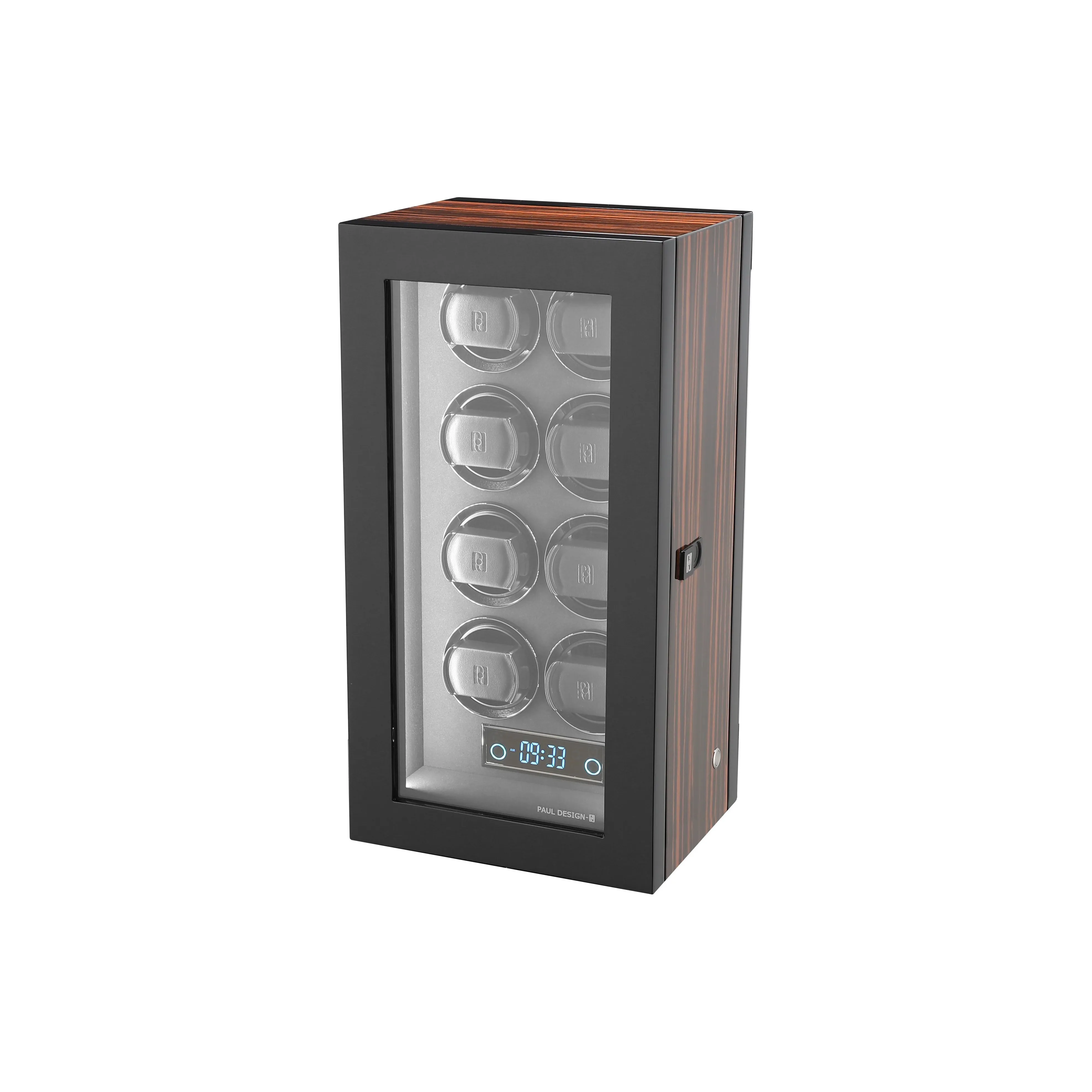 PAUL DESIGN-P.D British Bodi 8 Units Watch Winder Black Shadow / Ebony / Black Apricot Unisex GENTLEMEN8