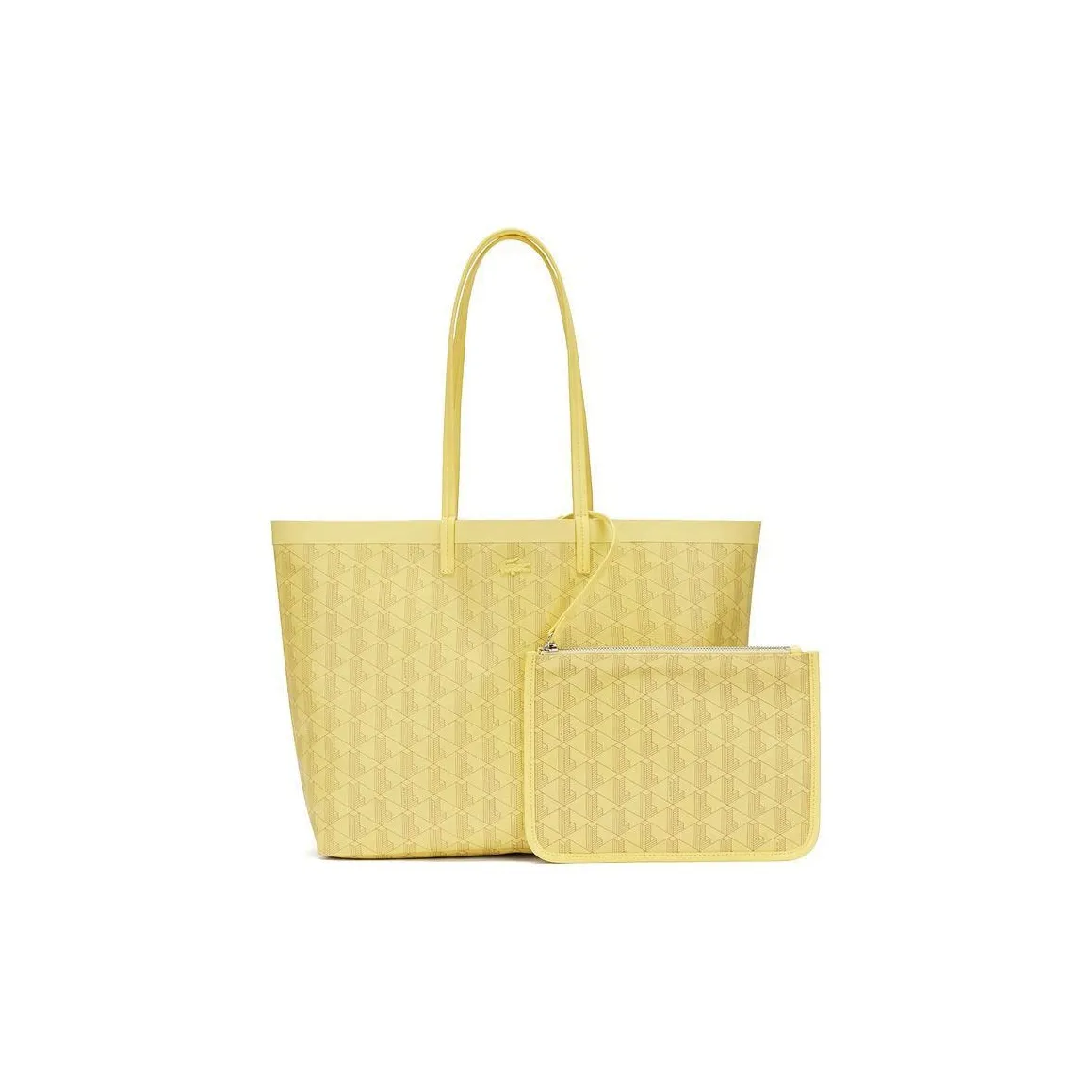 Сумка Tote из ПВХ Сумка для покупок Сумка через плечо Сумка Большая Женская Желтая