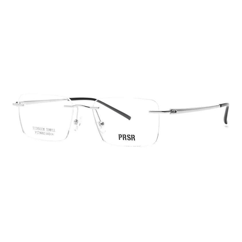 Prsr Титановый сплав Прямоугольные Оправы для очков Унисекс