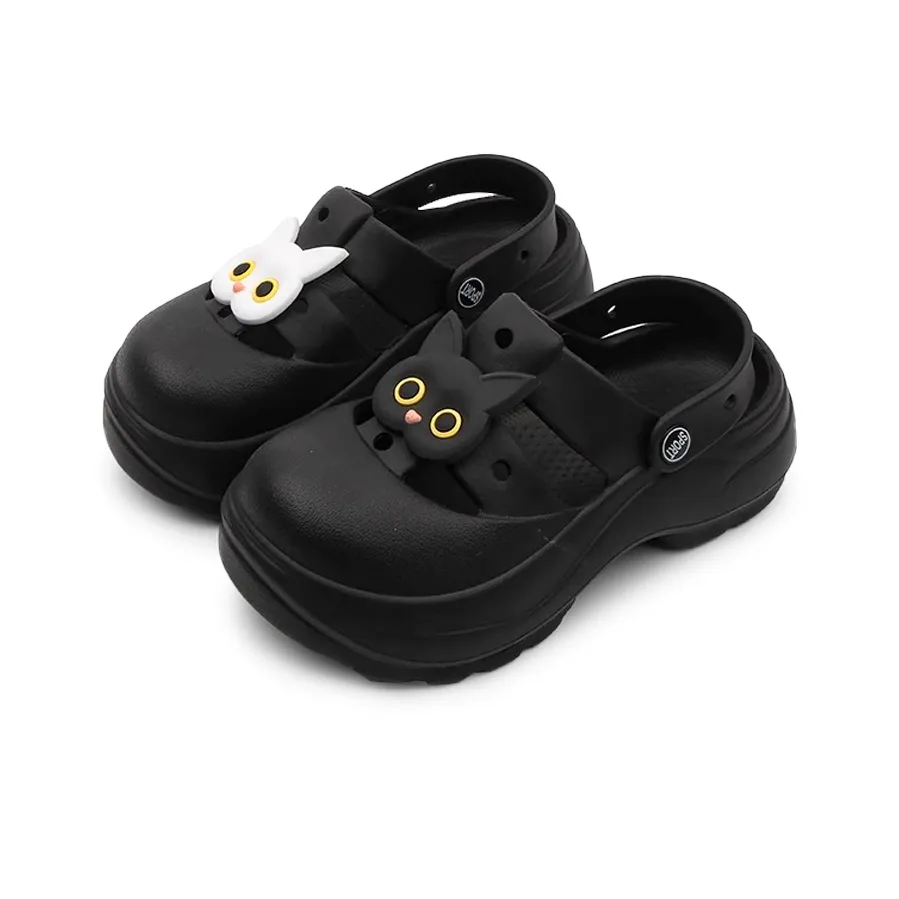 XMISTUO DIY Мультяшный Черный и Белый Кот Милый Clog 5 см Женские