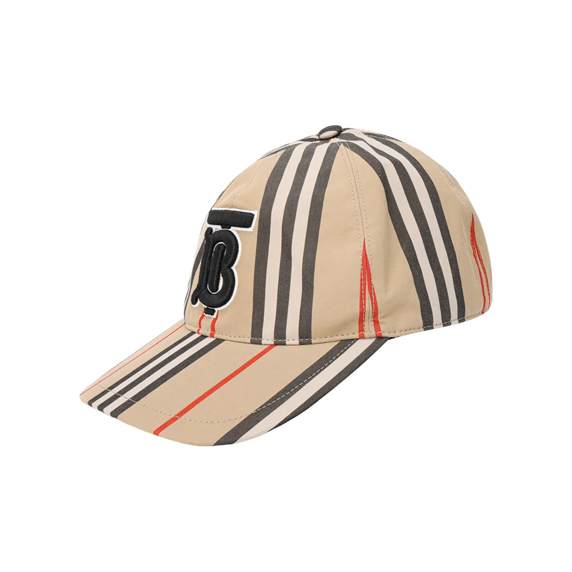 Burberry Vintage Check Cotton Baseball Cap Monogram Motif Archive Beige