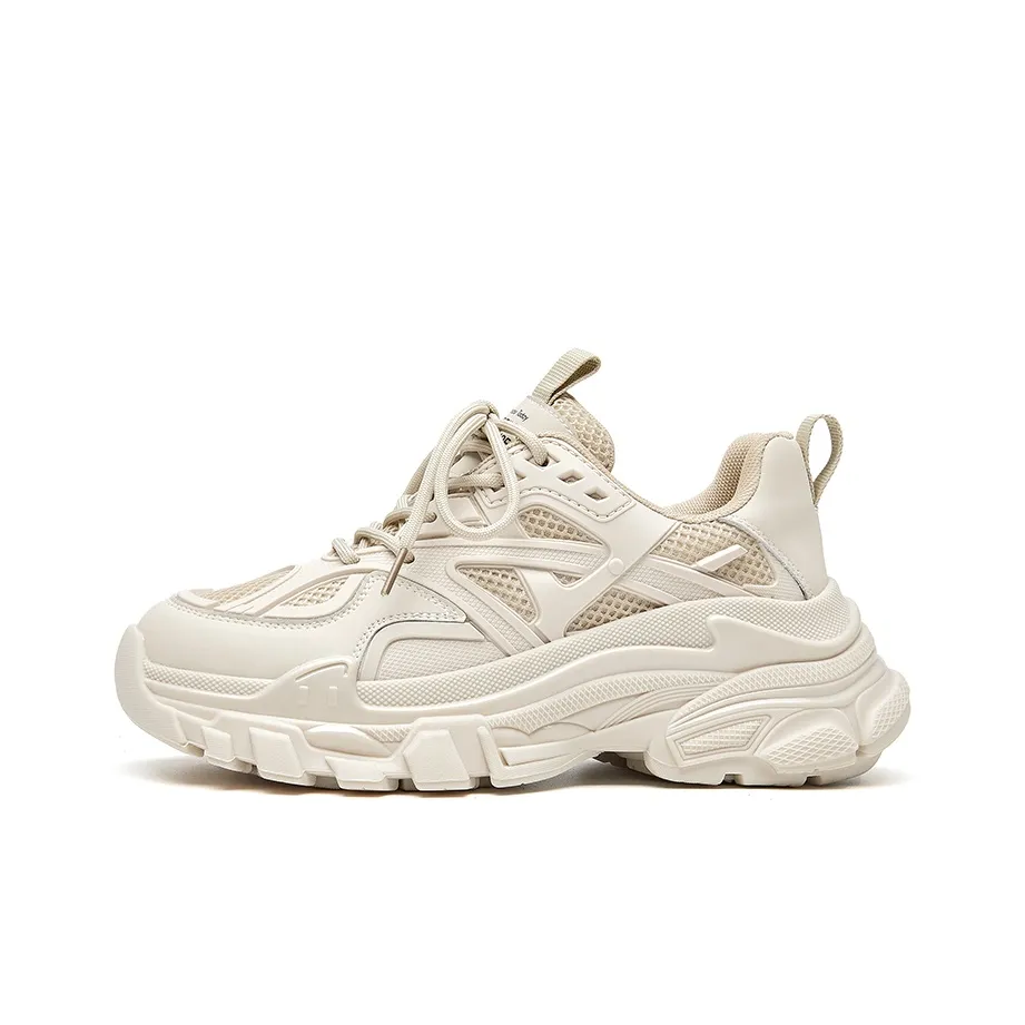 Beau Today Shock Absorbers Slip Resistant Abrasion Resistant Low Top Chunky Sneakers Unisex