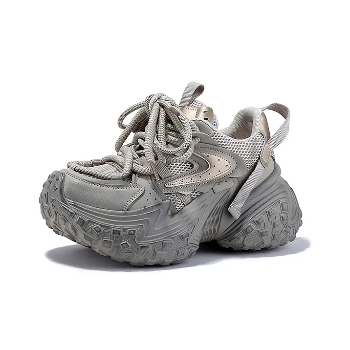 SELAIYA Anti Slip And Wear Resistant Height Increasing Low Top Chunky Sneakers Women's