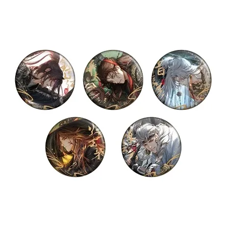 The Love Of Light And Night Osborn, Evan, Sariel, Jesse, Charlie Su Dayao Fengyun Series, Tinplate Badges