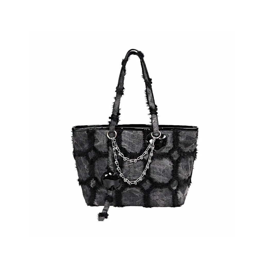Rebirth Canvas Bag Shoulder Bag Women's Black Rebirth Холщовая сумка плечевая сумка женская черная
