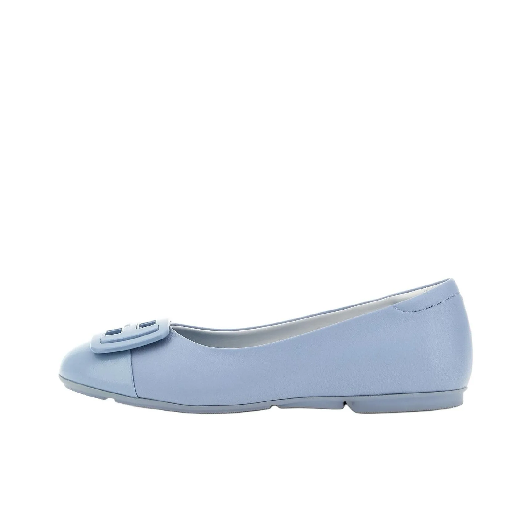 HOGAN Logo Plaque Slip On Ballerina Shoes Women's