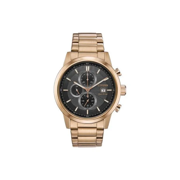 CITIZEN Солнечный кварцевый механизм нержавеющая сталь ремешок мужские часы черный циферблат