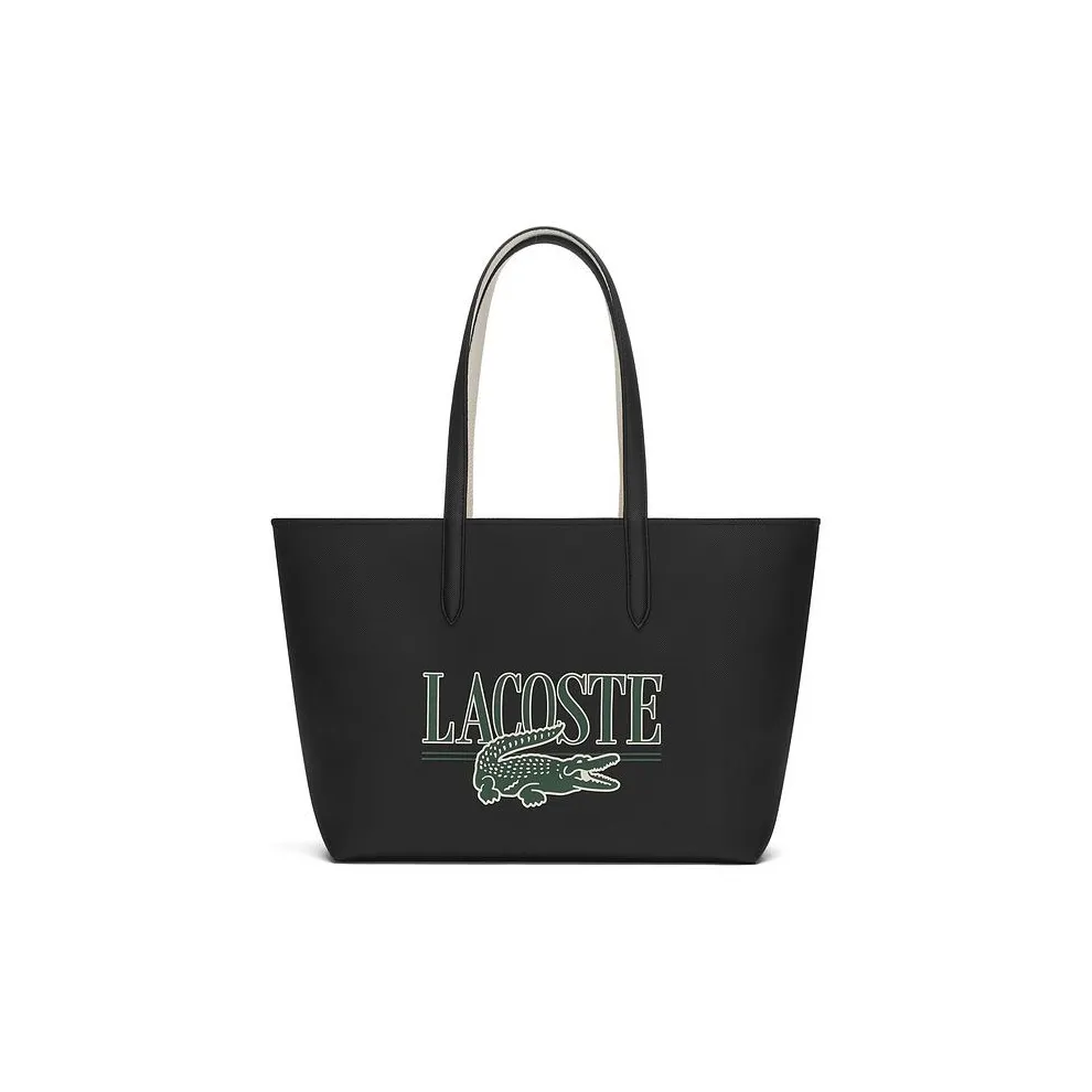 Сумка Tote из ПВХ Сумка для покупок Сумка Большая Женская Черная и Белая