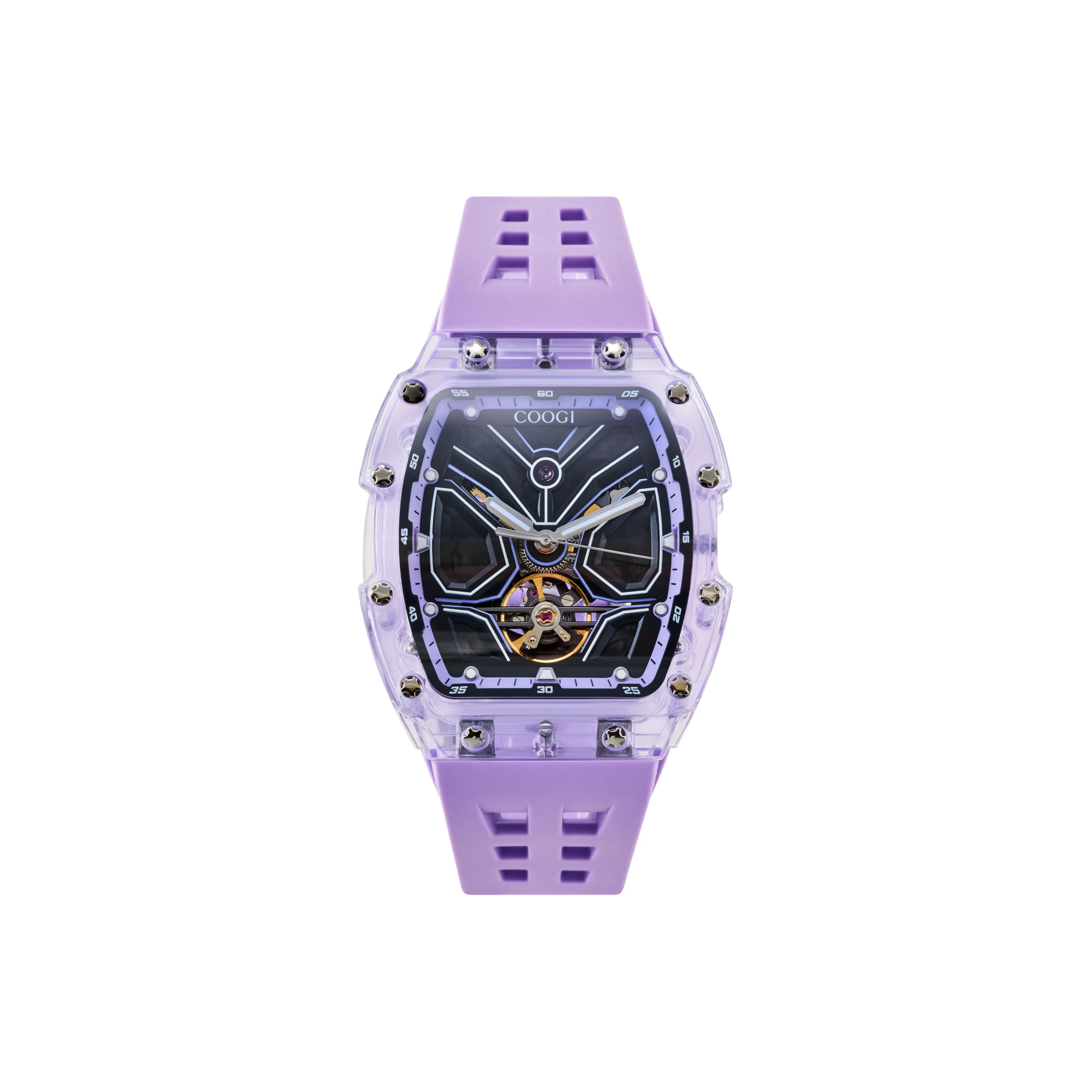COOGI Wrist Watch Mechanical Movement Purple Watch Dial Unisex