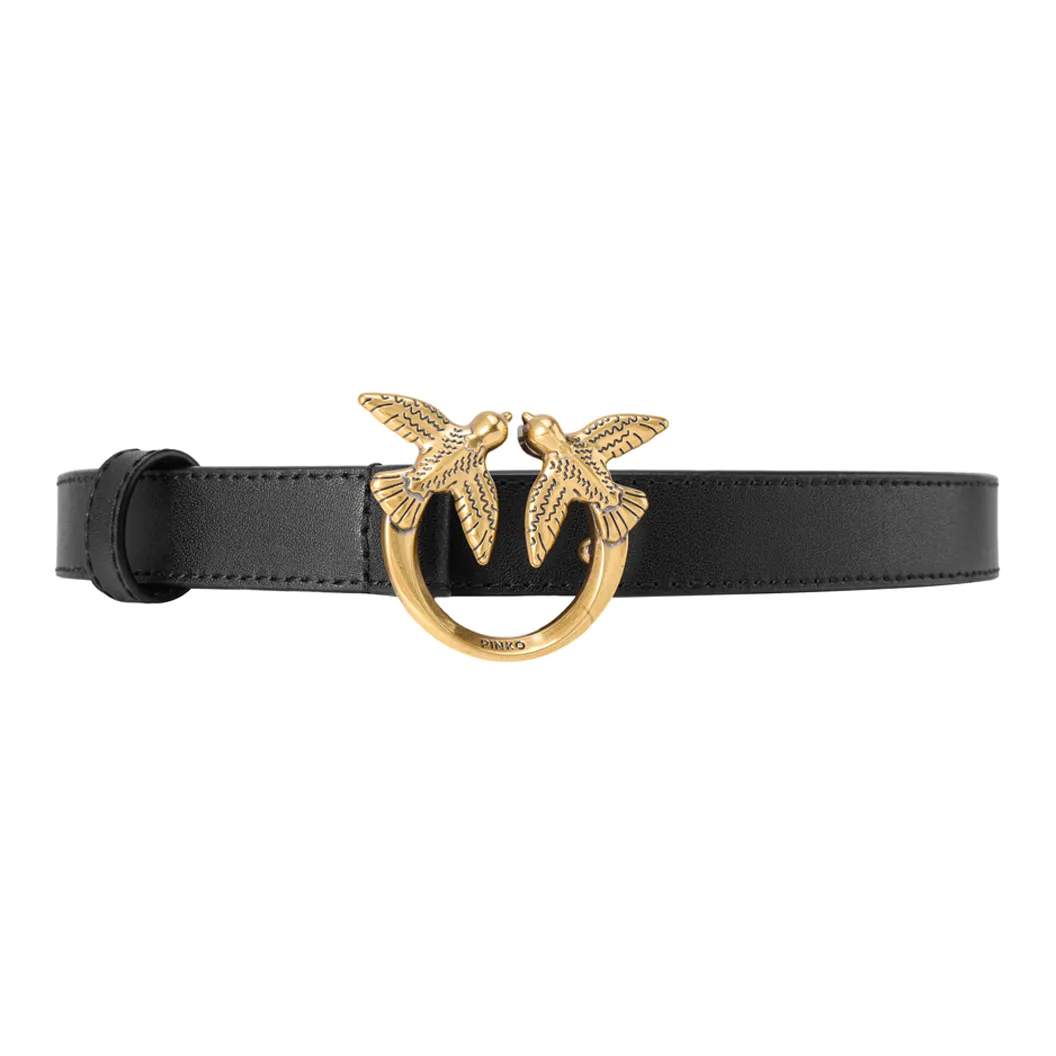 PINKO Love Bird Plaque Buckle Belt