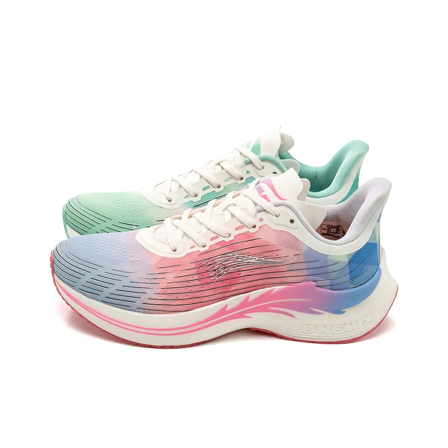 ONEMIX Wing Armor Running Shoes Unisex Spring Field Green Pink