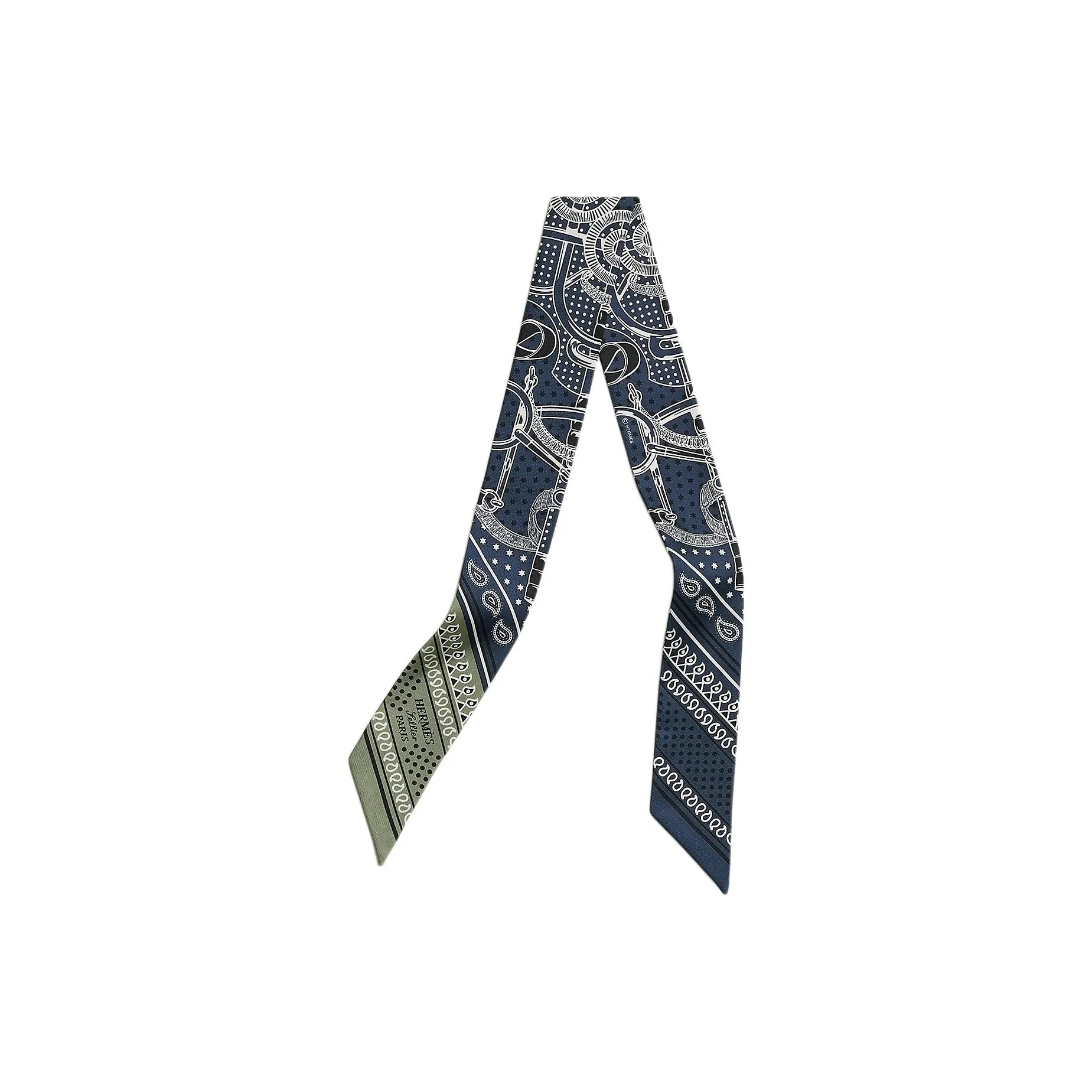 HERMES Twilly Шелковые шарфы Мужской