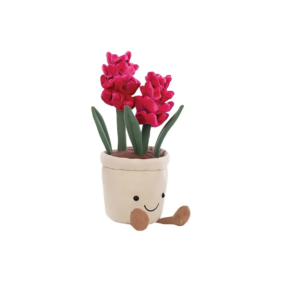 JELLYCAT Fun Plant Collection Beautiful Гиацинт Flowers Куклы Плюшевая кукла Trumpets Высокий 25 см Длинный
