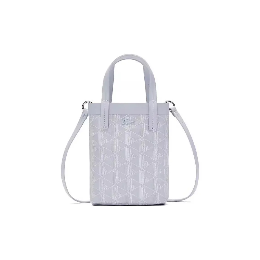 Сумка из ПВХ в сотрудничестве с LACOSTE сумка через плечо маленькая женская светло-синяя