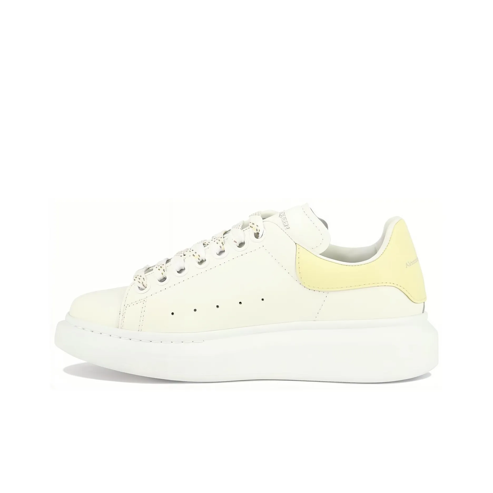 Alexander McQueen Oversized White Lemon Yellow Women's