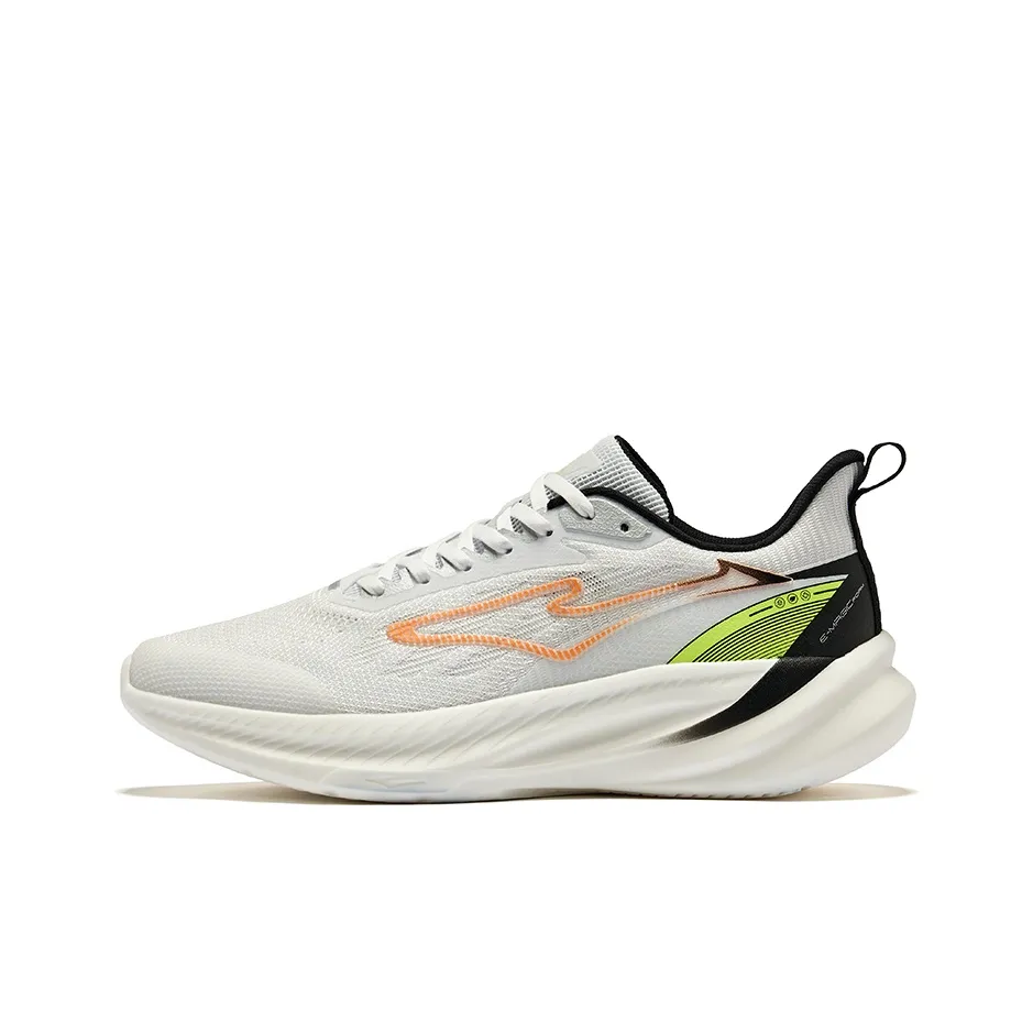 Erke Wind Chase 2.0 V2 Cushioned Wear Resistant Breathable Low Top Sprint Running Shoes Men's White Green