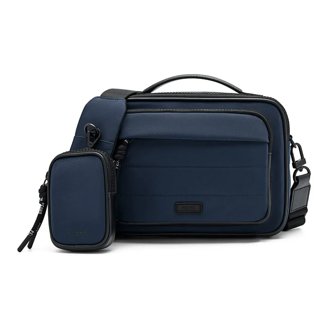 PEDRO Nylon Handbags Regular Men's Dark Blue