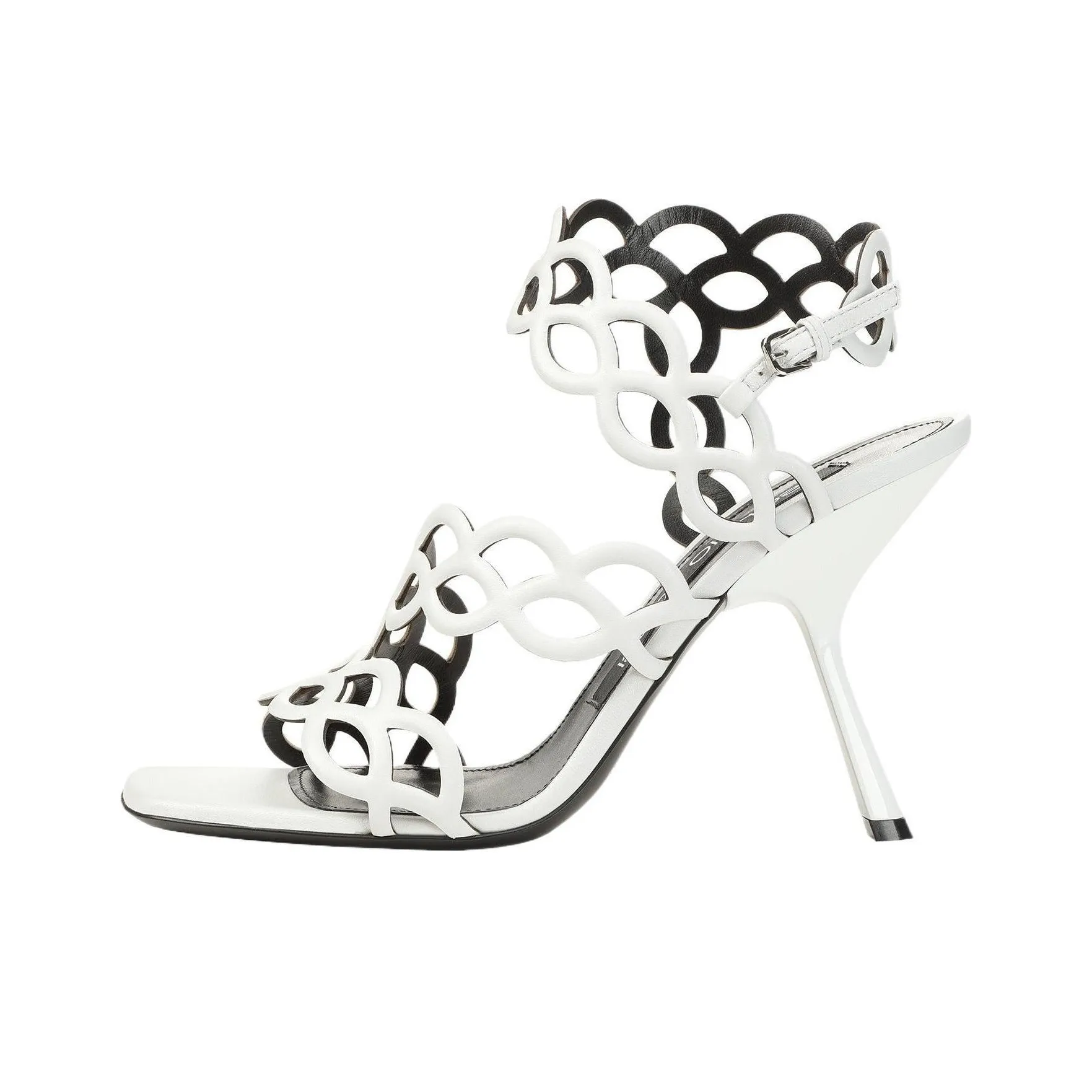 SERGIO ROSSI Sr Mermaid 100mm Leather Sandals