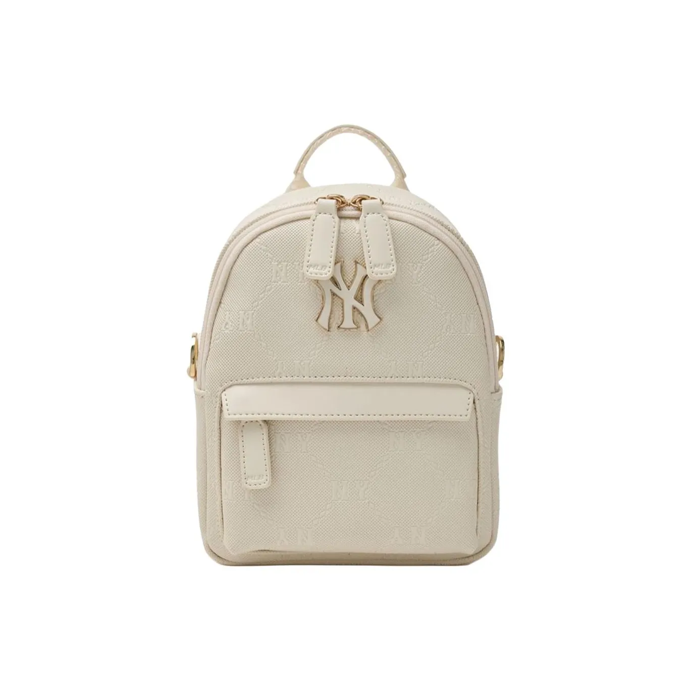 MLB Artificial Leather Backpack Mini Men's Cream