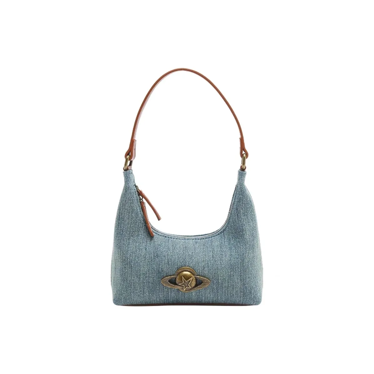 NOMK ПУ (полиуретан) Сумка через плечо Стандартная Женская Джинсовый синий