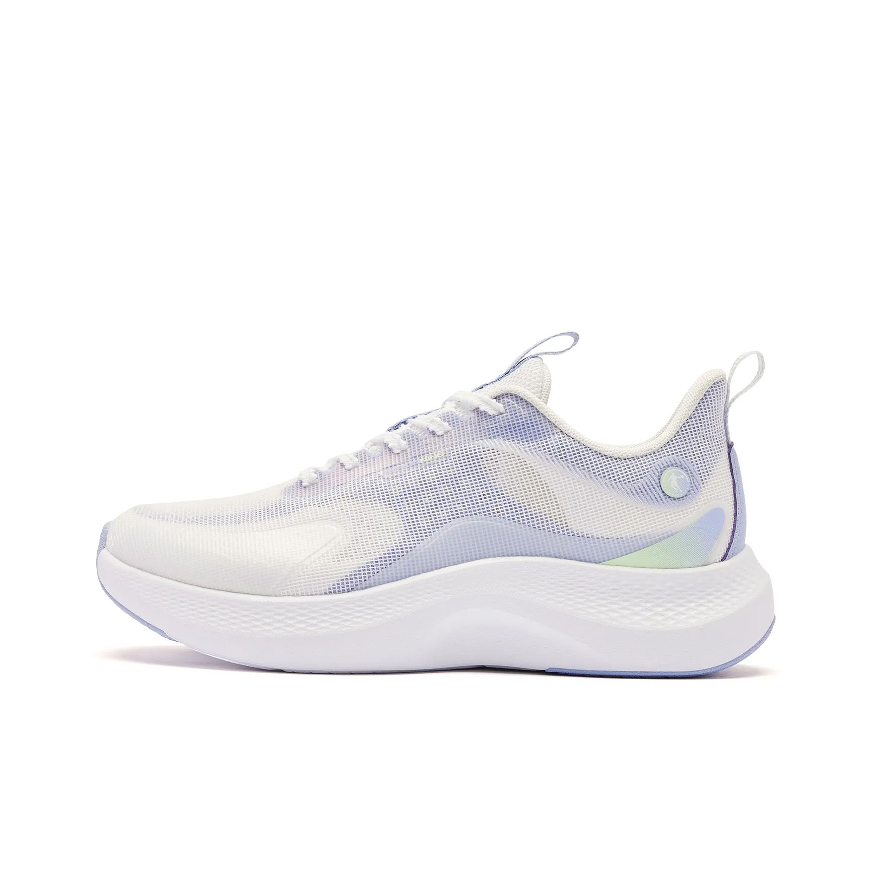QIAODAN Joy Bullet 2.0 Cushioning, Breathable, Lightweight Low Top Running Shoes Women's White Purple