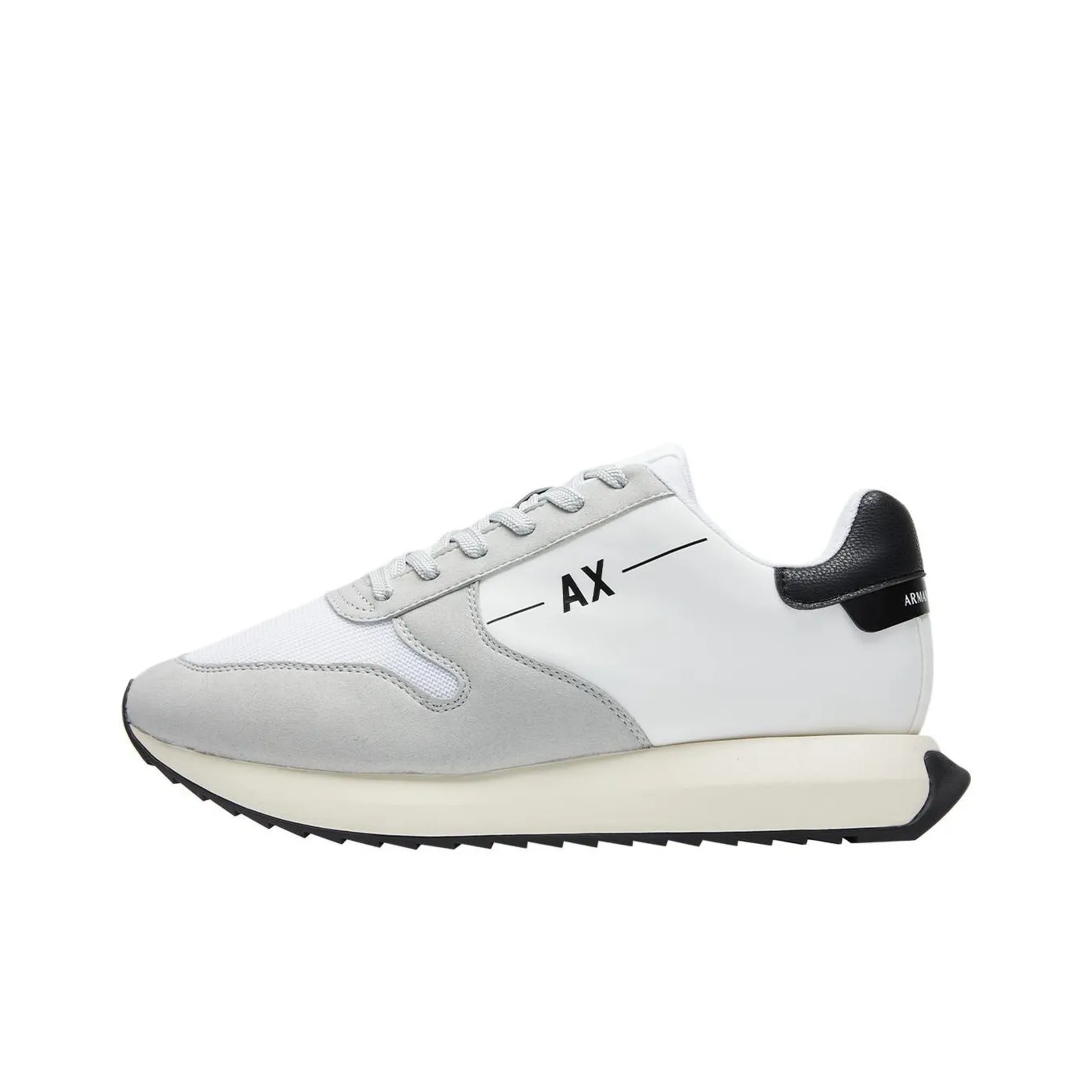 ARMANI EXCHANGEAE Low Top Casual Shoes Men's Gray White