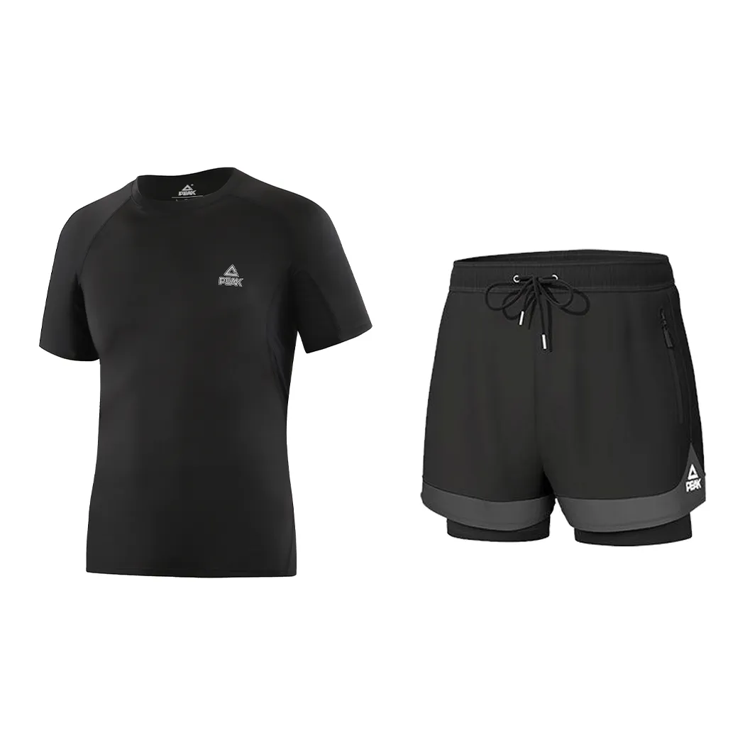 PEAK Swimming Sets Polyester Swimming Pool Men's Black